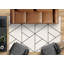 Kempst White Black Geometric Lines Area Rug-1592771896
