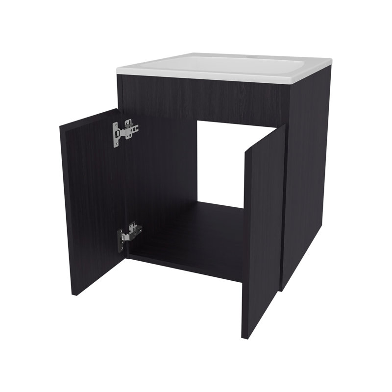 Bathroom Vanity with two Doors, Wenge, Wenge