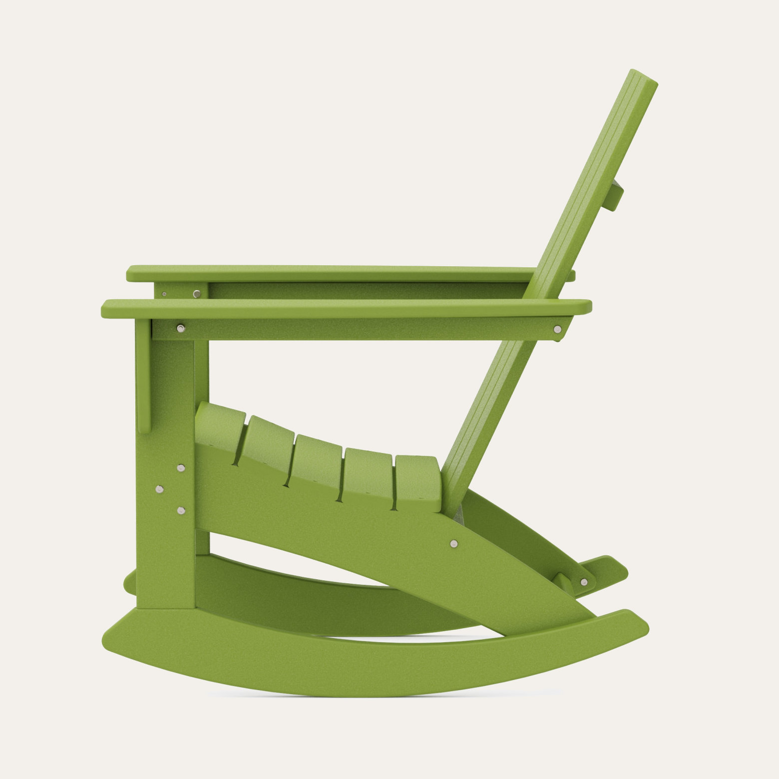 POLYWOOD® Modern Adirondack Patio Rocking Chair, Lime
