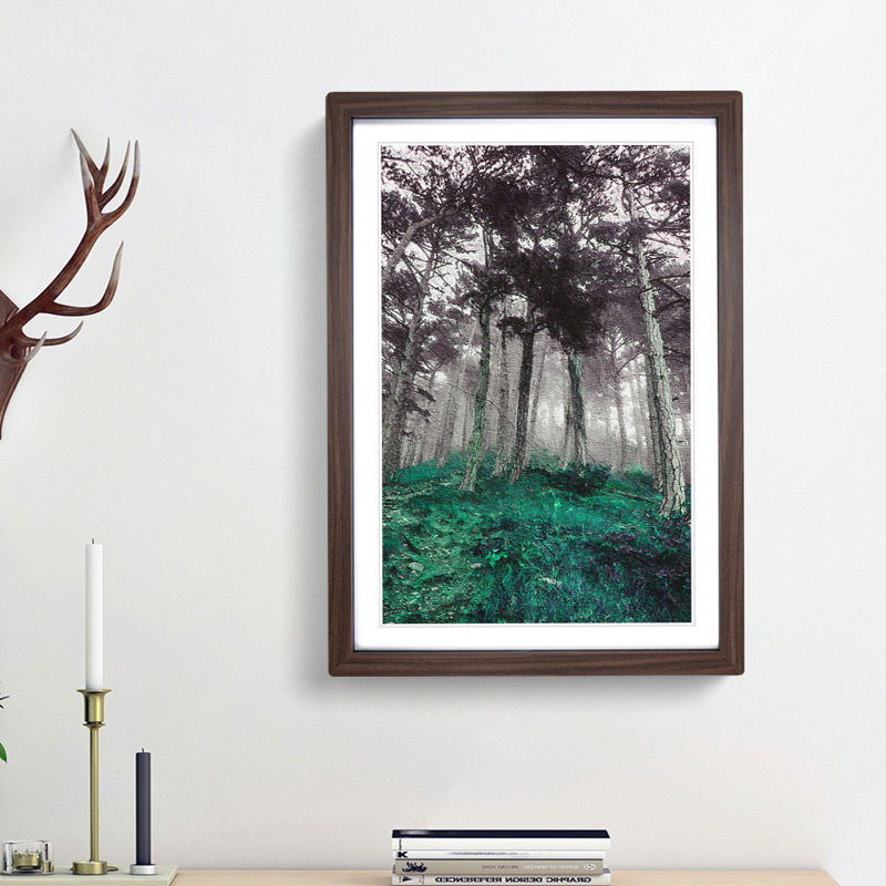 Forest in Russia - Framed Print, Walnut Framed, 36cm H x 27cm W x 2cm D