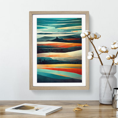 Meadow Landscape Abstract No.1 - Framed Print