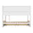 Full XL over Full XL Bunk Bed with Storage Cabinets, LED Light & 2 Drawers, Space-Saving Loft Bed, White-445362800