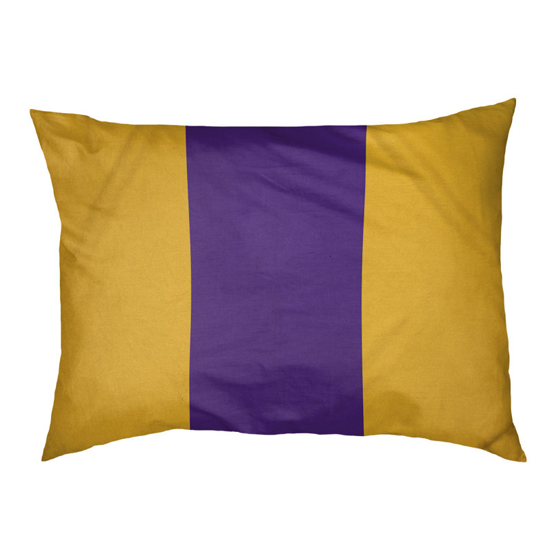 Coussin Detroit, Gold/Purple, Medium (28" W x 18" D x 6" H)