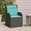 Dakota Fields, chaises de patio inclinables 2 pièces avec coussins en rotin de poly-117038605