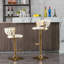 Tabourets de bar en velours réglables en hauteur pour une maison moderne