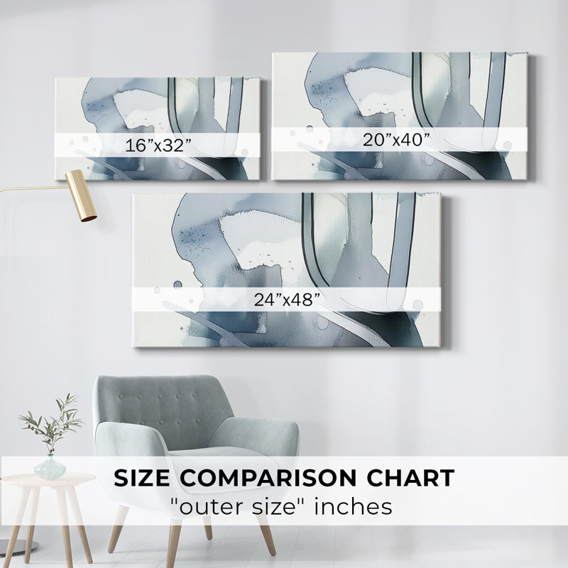 Abstract Series 8 #LV-Gallery Wrapped Canvas, 16" H x 32" W