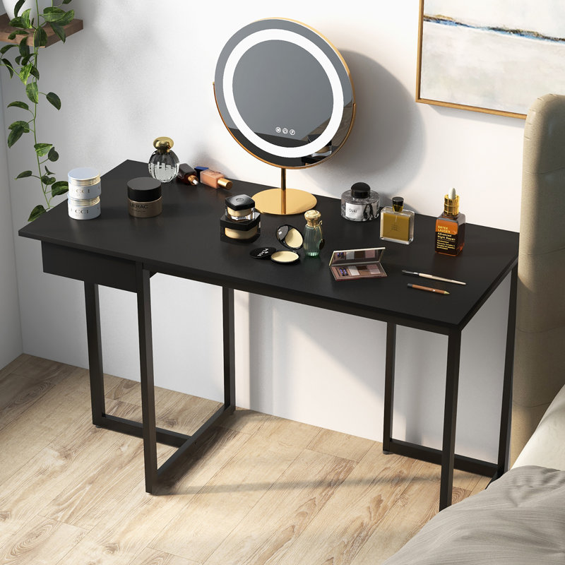 Tacconi Metal Base Computer Desk, Black