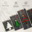 Hanging Christmas Trees - Ensemble de 5 toiles tendues-1947199751