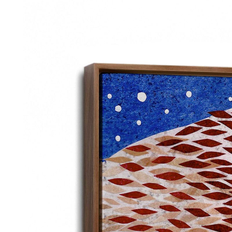 «Wilderness Collage VI» par Kim Conway, reproduction d'art sur toile, H 18 po x l 12 po, Brun