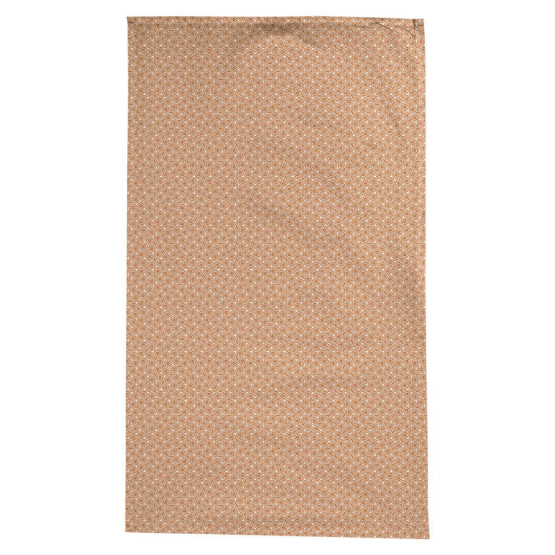 Nappe à motif géométrique 100% coton leffel, Orange / blanc