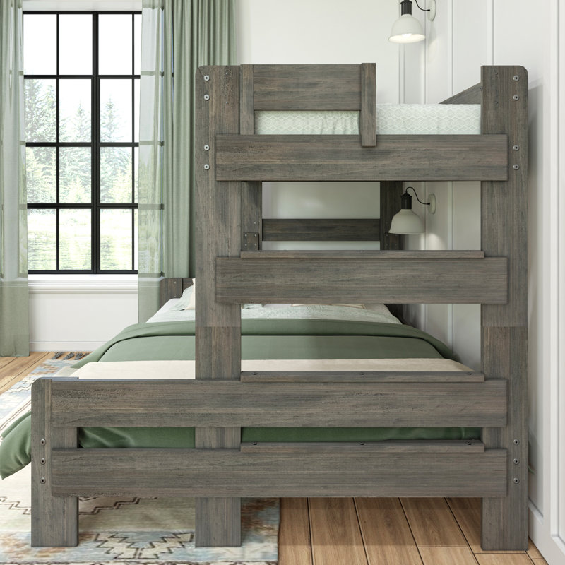 Doyle Twin XL over Queen Sized Bed, Driftwood