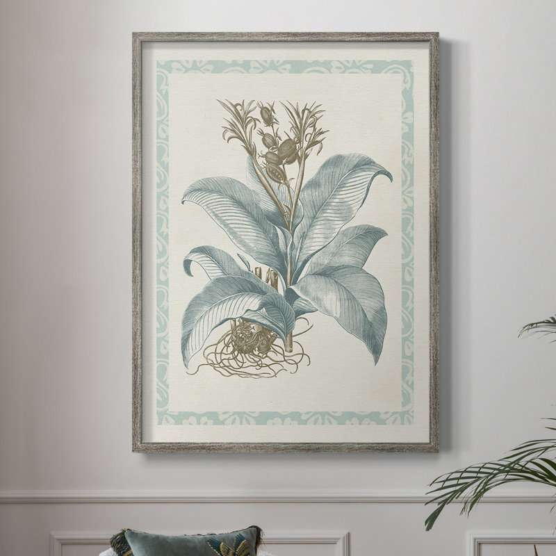 Reproduction encadrée Willow Blue Besler III - bois massif, H 11 po x l 9 po