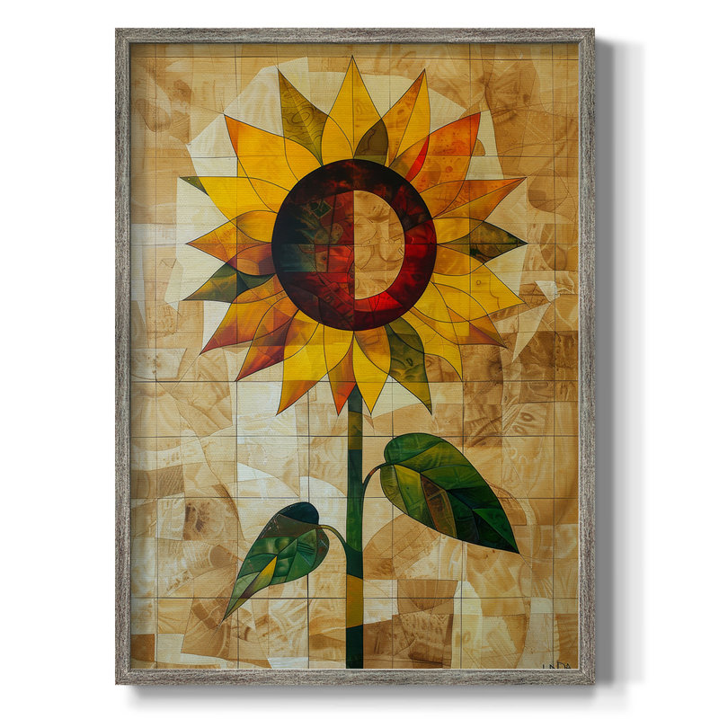 Reproduction encadrée FLORAL Series CDLxx III - bois massif, H 11 po x l 9 po