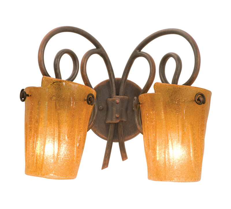 Tribecca 2 - Light Vanity Light, Side glass, small Antique Filigree, Tortoise Shell