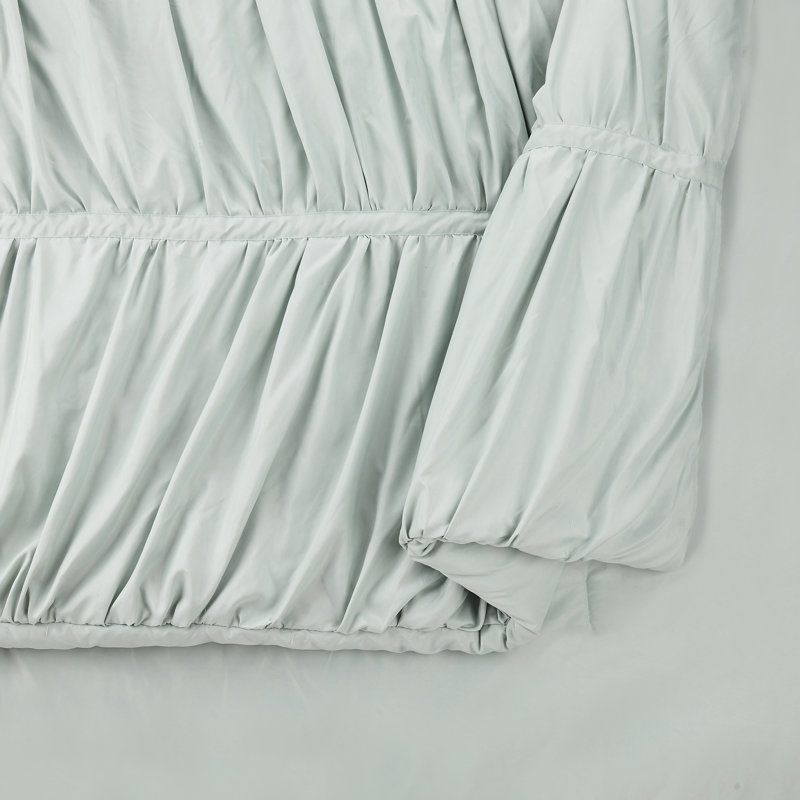 Emily Ruched Solid Textured Comforter Set, Twin/Twin XL Comforter + 1 Sham, White