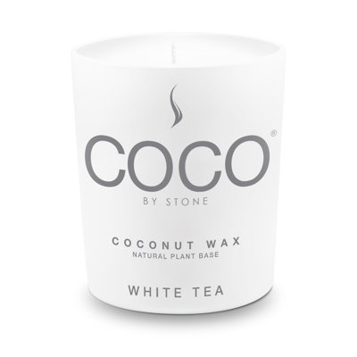 White Tea Natural Coconut Apricot Wax Candle