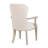  Iralyn 19.5"H French Country Upholstered Arm Chair– Ivory Seat, Rustic Gray Frame