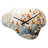 Peach Grey Maple Tree Whispering Maple I - Cloud Shape Unique Tree Maple Wall Clock-106025804