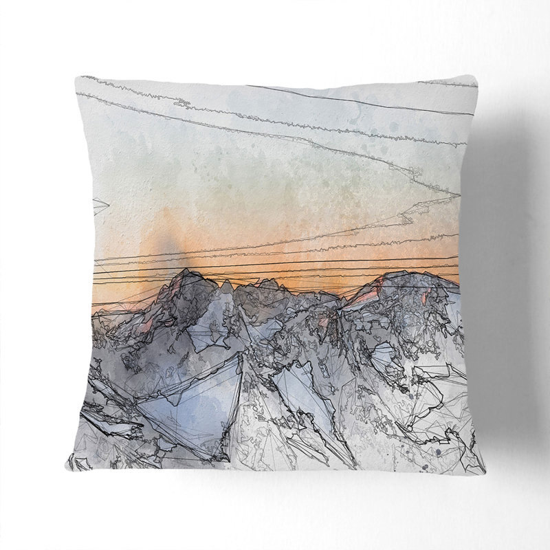Square Throw Cushion, 55cm H x 55cm W x 20cm D, Stone