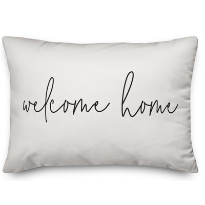  Welcome Home Thin Indoor/Outdoor Lumbar Pillow