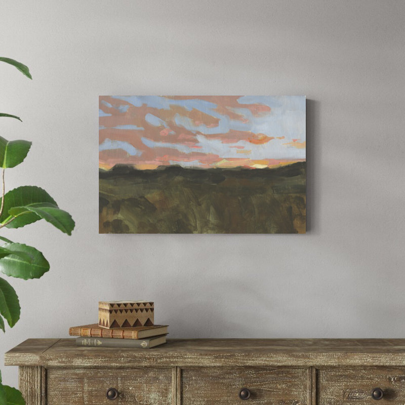 Coucher de soleil à Taos I, H 20 po x l 30 po