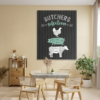 Toile noire et verte Butchers