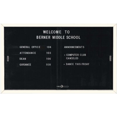 Directory Enclosed Wall Mounted Letter Board -  AARCO, SDC3660