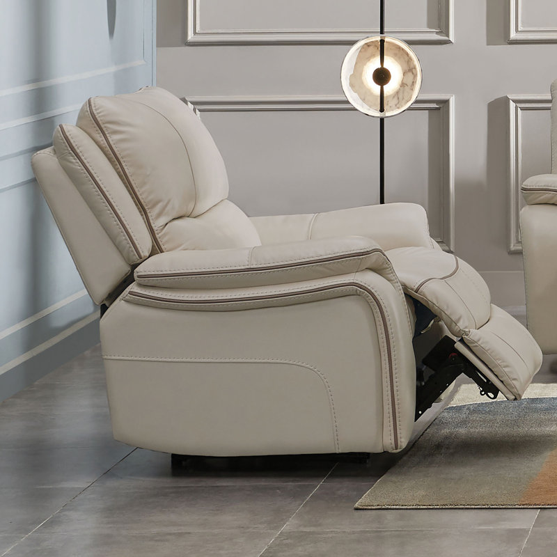 Fauteuil inclinable et oscillant Virtyt, Polyester beige