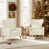 Beige;2 Chairs Set