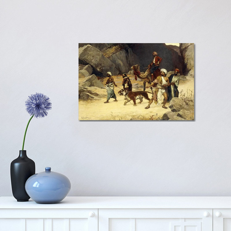 The Tiger Hunt, 1896 1 Piece Wrapped Canvas Painting, 30.48cm H x 45.72cm W x 1.905cm D