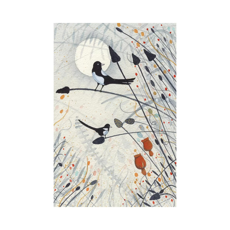 Two For Joy by Michelle Campbell - Wrapped Canvas Gallery-Wrapped Canvas Giclée, 20.32 cm H x 30.48 cm W