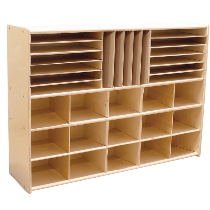 Wood Designs Contender 32 Compartment Manufactured Wood Cubby & Reviews ...