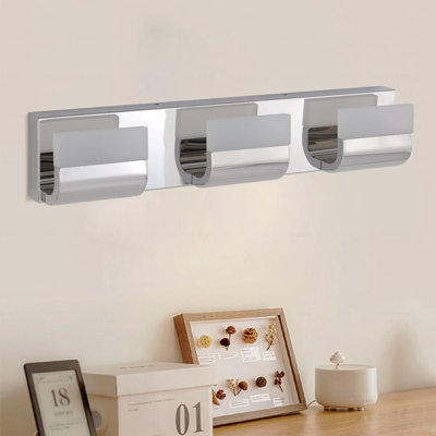 Pour une utilisation dans la salle de bain Luminaire de salle de bain à 3 lumières avec fonction d'éclairage à DEL