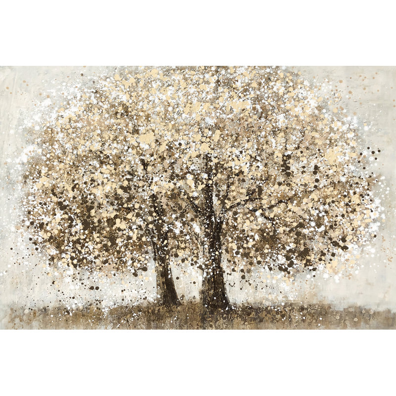 Arbres d'automne - peinture sur toile tendue
