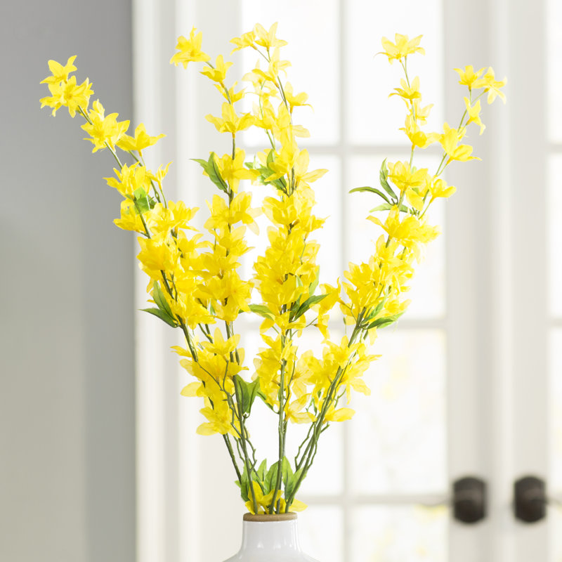 Coussinet de fleur artificiel étoile, Jaune
