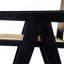 Tabouret de bar moderne avec siège canne, structure en bois massif-756177103