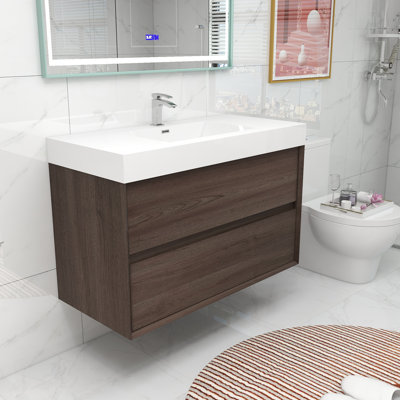 Ensemble de meuble-lavabo mural simple l 42 po Jaymarion