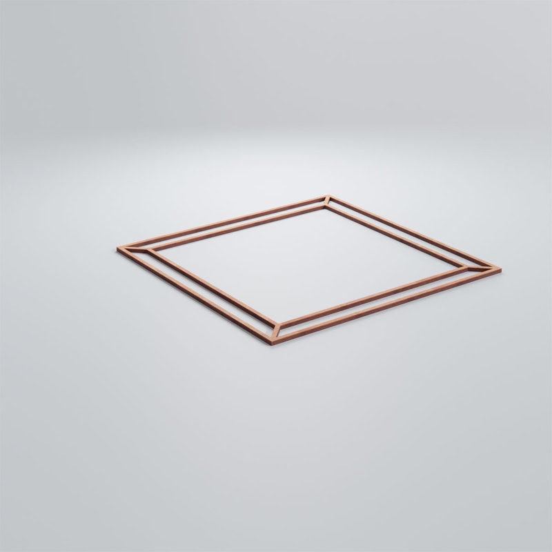 Panneaux muraux décoratifs en bois Fairplay, Cerise, H 15,375 po x l 15,375 po x P 0,25 po