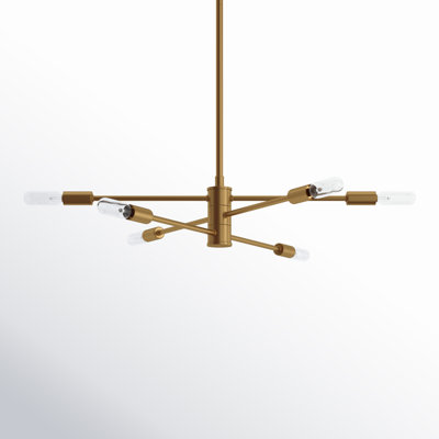 Jordy 6 - Light Dimmable Sputnik Chandelier