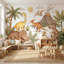 Dinosaurs Wallpaper Prehistoric Cartoon Wall Mural-355223177-355223178