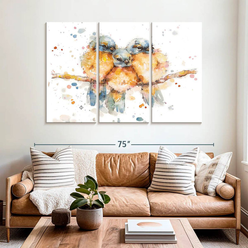 Little Bluebirds, 42" H x 65" W
