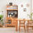 33.46"Solid Wood Pine Brown Sideboard