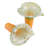 20"H Hand Blown Glass 5 Calla Lily Uplight Accent Lamp - -1458875302