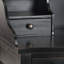 Bureau d'écriture avec huche de rangement Modern Paignt - Structure en bois massif, tablettes et casiers pour la maison, le bureau-1704336786