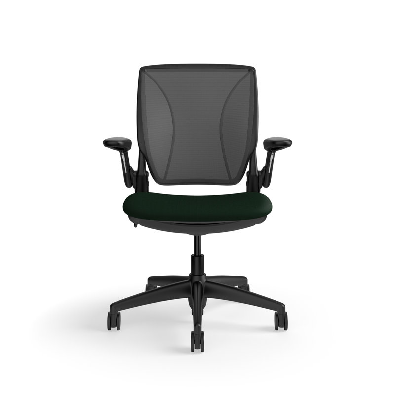 Fauteuil de travail ergonomique avec dossier Caraway World ML et siège rembourré Corde 4, Gris foncé / Gris, Noir