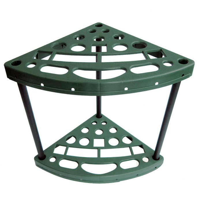 Organisateur de jardin - Support de coin pour 18 outils de jardin et porte-balai