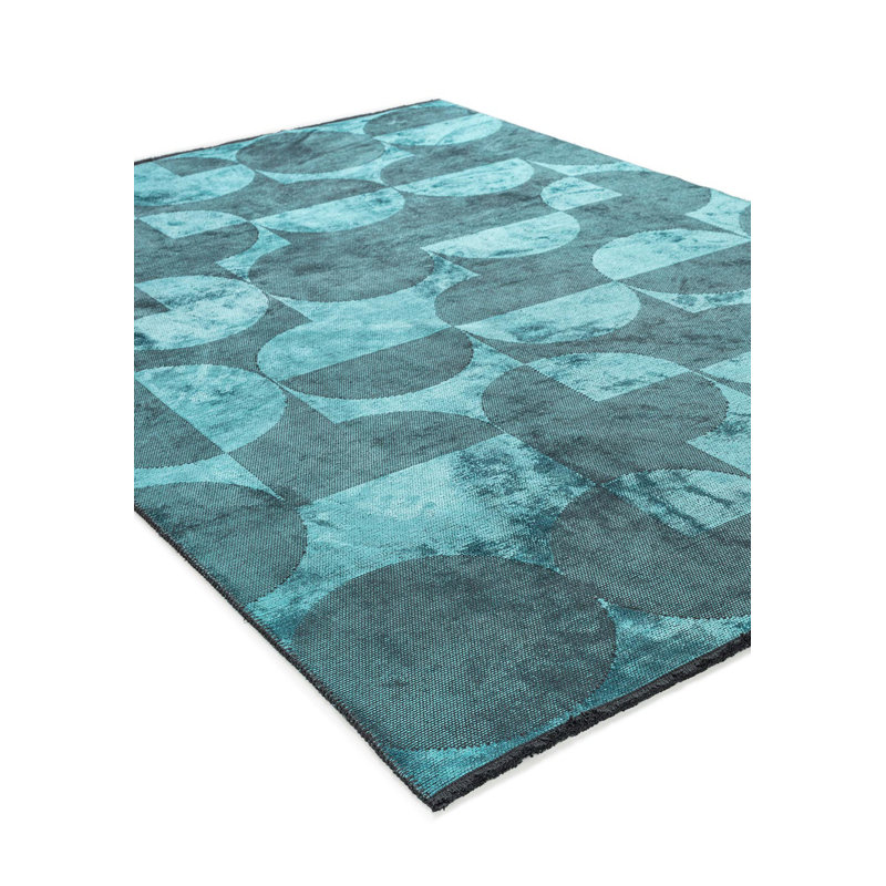 Modern Abstract Polka Dots Rug, Rectangle 7'10" x 9'10"