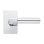 Bravura 845-8 Sumpter Dummy Lever on Rectangular Contemporary Rose in Polished Chrome