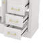 Meuble-lavabo traditionnel 36 po avec lavabo en céramique, armoire de salle de bain avec deux portes à fermeture douce et quatre tiroirs-1021236865