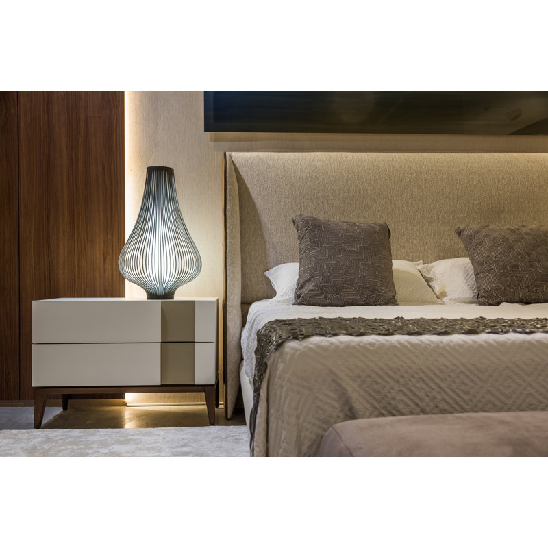 Blossom Table Lamp, Dark Gray, 28" H x 20" W x 20" D